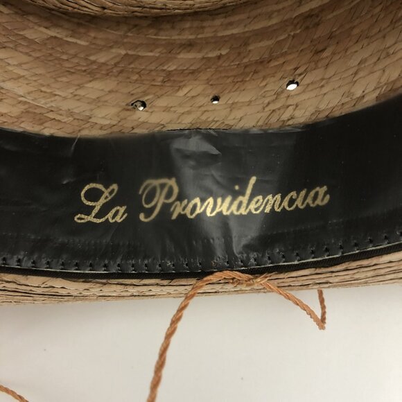 La Providencia Straw Ranch Hat 56 | Natural Wide Brim Western Heritage | Unisex main image 4
